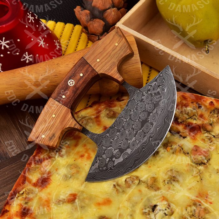 Damascus Steel Pizza Cutter