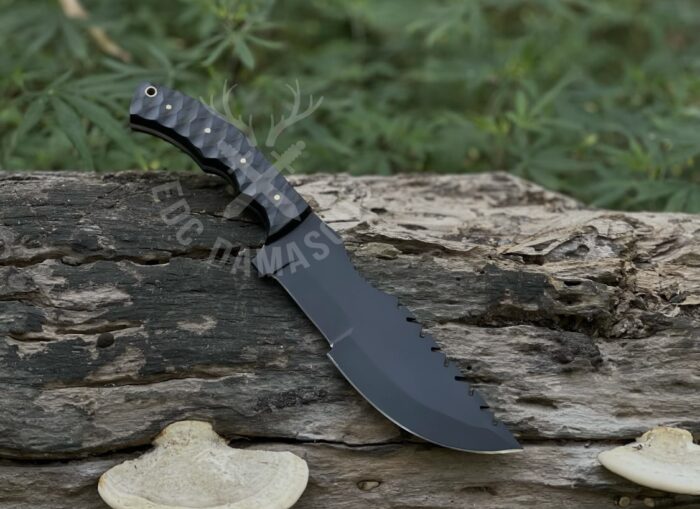 Hand Forged High Carbon Steel Hunting Knife Micarta Handle